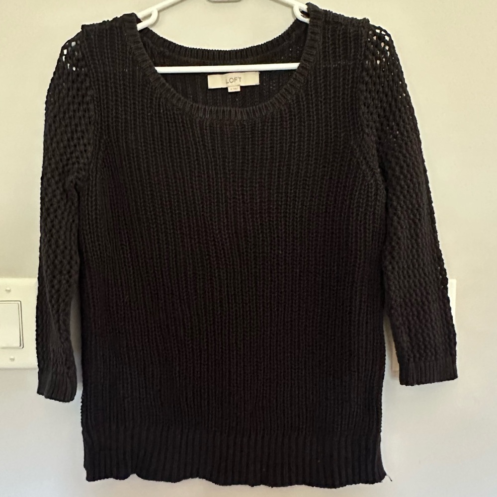 Lost black knit sweater